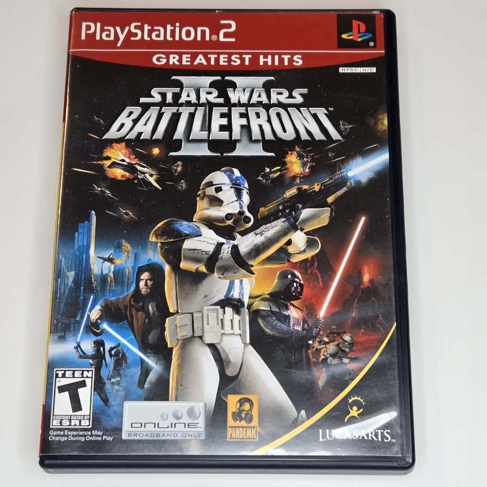 Star Wars Battlefront II Video Game PlayStation 2 PS2 Greatest Hits Complete